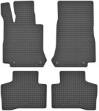 Covorase Cauciuc Interior Premium Mercedes GLC (2015-2021) Frogum - Set 4 Bucati, Negre, Bordura Protectie