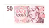 Bancnota Cehia 50 korun 1997, circulata, stare buna