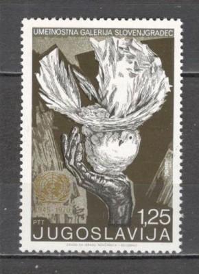 Iugoslavia.1970 25 ani ONU-Emblema SI.306 foto