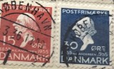 Timbre Danemarca Interbelica TMB1DK serie/lot de 2