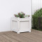 vidaXL Jardinieră de grădină, 31x31x31 cm, alb lemn masiv de pin