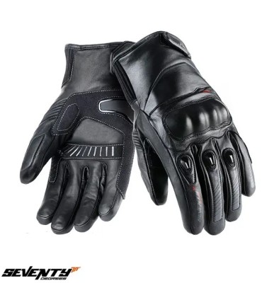Manusi barbati pentru scuter - motocicleta iarna Seventy model SD-C13 negru &amp;ndash; WinterTex &amp;ndash; degete tactile L (9 cm) foto
