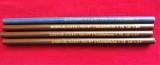 Lot 4 Creioane REPUBLICA (ROMANIA - SIBIU) - Vintage anii 50 - 4 creioane VICTORIA - NOI, VECHI DE 70 DE ANI - RARITATE