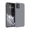 Husa Silicon Kwmobile Gri pentru Apple iPhone 11, Anti-alunecare, Rezistenta la Socuri