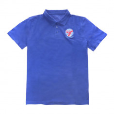 Tricou adulti polo cu maneca scurta albastru inchis foto