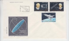 C12 - FDC Romania - 25 de ani de cosmonautica - LP1071 - 1983