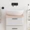 vidaXL Blat de baie, 40x60x2 cm, lemn masiv netratat 3156002
