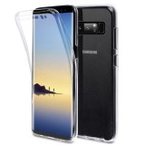 Cumpara ieftin Husa Samsung Galaxy Note 8 GloMax 360 Transparenta TPU, Rezistenta Socuri, Praf si Zgarieturi