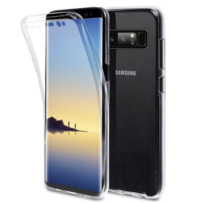 Husa pentru Samsung Galaxy Note 8, GloMax TPU 360, Transparent foto