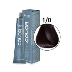 Vopsea de par profesionala PRO.COLOR 100 ml - Pro.Co - 1/0 NEGRU