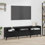 vidaXL Cabinet TV Stejar negru 150 x 30 x 44.5 cm Lemn compozit