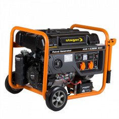 Stager GG 7300EW generator open-frame 5.8kW, monofazat, benzina, pornire... foto