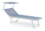 Sezlong albastru Cross 71x186x106.5x38 cm