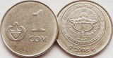 2875 Kyrgyzstan 1 Som 2008 &quot;kookor&quot; traditional container km 14 UNC