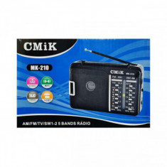 Radio cu 4 benzi AM/FM/SW1/SW2 , alimentare 220v si baterii MK-210