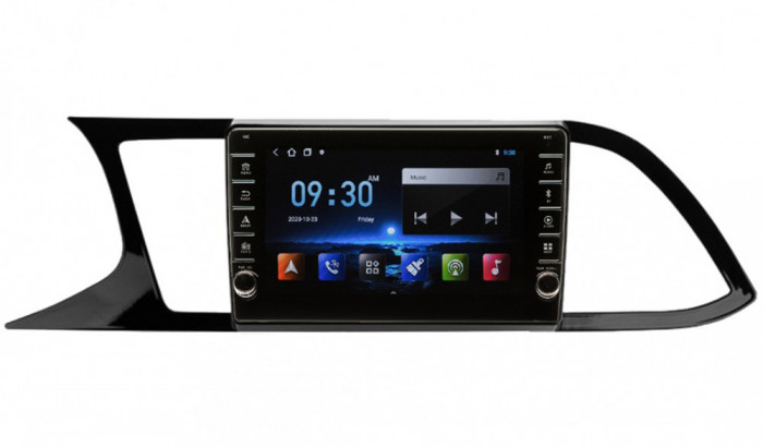 Navigatie Seat Leon 3 2012-2020 AUTONAV ECO Android GPS Dedicata, Model PRO Memorie 16GB Stocare, 1GB DDR3 RAM, Display 8&quot; Full-Touch, WiFi, 2 x USB,