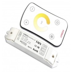 Controller LED wireless LTECH, M2+M3-3A, 3x3A, 12-24V, RF 433.92MHz, telecomanda inclusa, pentru benzi LED dimabile RGB CCT