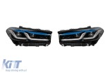 Set de faruri LED tip LCI potrivit pentru BMW Seria 5 G30 sedan, G31 break 2017-2020 pentru modelele echipate cu bara de protectie M Sport LCI 2020-20