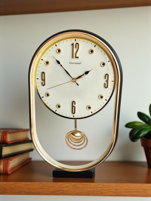 Ceas silențios de perete cu pendul 48 cm foto