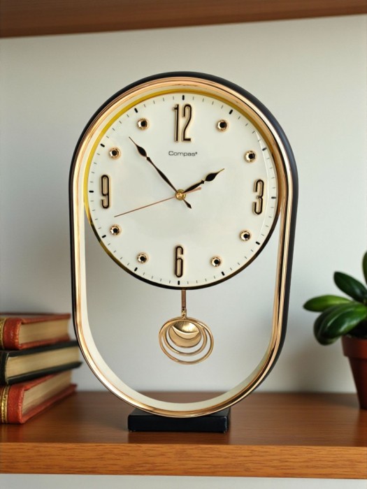 Ceas silențios de perete cu pendul 48 cm