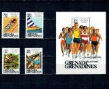 Grenada Grenadines 1988 - Jocurile Olimpice, sport, serie si colita neuzata