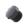 Dop din plastic cu filet exterior pentru accesorii picurare, negru, FE, 1&quot;