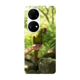 Husa compatibila cu Huawei P40 Pro model Buffon macaw, Silicon, TPU, Viceversa, Transparent, Carcasa