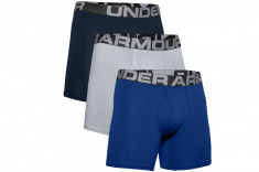 Boxerii Under Armour Charged Cotton 6IN 3 Pack 1363617-400 albastru foto