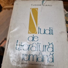 STUDII DE LITERATURA ROMANA-TUDOR VIANU