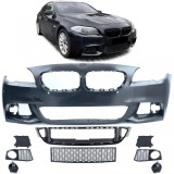 Bara frontala cu aspect sport, cu fante negre, potrivita pentru BMW Seria 5 F10 F11 10-13 Performance AutoTuning