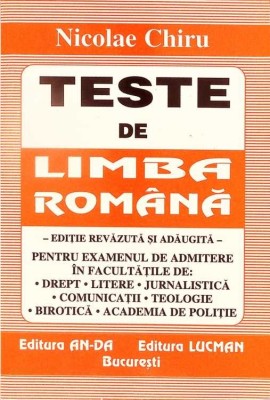 TESTE DE LIMBA ROMANA-NICOLAE CHIRU-335283 foto