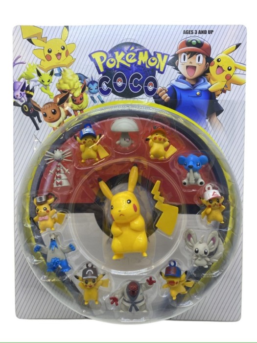 Set figurine mini Pokemon Pikachu