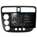 Navigatie Honda Civic (1998-2005) 4GB RAM Android 13 Octacore Slot Sim 4G DSP GPS Wi-FI Carplay Android Auto USB Bluetooth Waze Touchscreen 9 inch