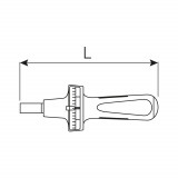 Surubelnita dinamometrica cu ceas Stahlwille Torsiometer 760/15, 1/4&quot;, 30-150 cNm