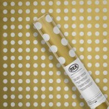 H&acirc;rtie Ambalaj, Rex, Auriu cu Buline Albe, 150x70cm, Oem