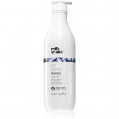 Milk Shake Icy Blond Shampoo șampon pentru neutralizarea tonurilor de galben pentru par blond 1000 ml