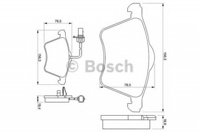 Set placute frana,frana disc VW SHARAN (7M8, 7M9, 7M6) (1995 - 2010) BOSCH 0 986 424 780 foto