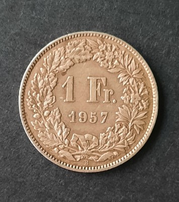 1 Franc 1957, Elvetia - B 2161 foto
