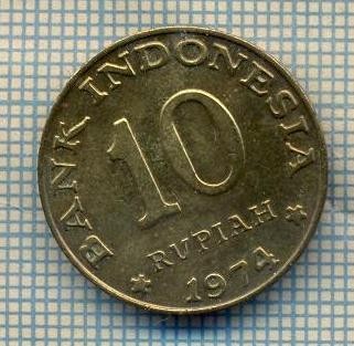 12158 MONEDA - INDONESIA - 10 RUPIAH -ANUL 1974 -STAREA CARE SE VEDE foto