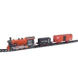 Set de joaca Locomotiva cu vagon si sine