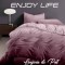 Lenjerie de pat finet ,,enjoy life marcela