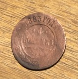 MNDSTR31 Rus Rusia 1 copeica 1883