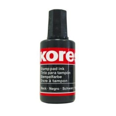 Tus pentru stampila automata/de cauciuc fara ulei Kores. 27 ml, negru