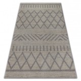 Covor Soft 8034 etnic Boho crem si maro deschis, 140x190 cm