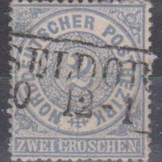 Germania - nord postbezirk, 1868, stampilat (G1)
