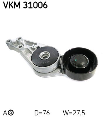 SKF VKM 31006 rola intinzator,curea transmisie foto