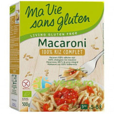 Macaroane din Orez Integral fara Gluten Ecologice/Bio 500g