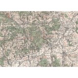 Harta Alba Iulia si imprej., British Army, 1943, 50x70cm, repro