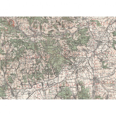 Harta Alba Iulia si imprej., British Army, 1943, 50x70cm, repro foto