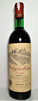 C 66 -vin ROSU RISERVA RIGNOLINO TENUTA DEI RE, cl 72 gr 12 recoltare 1970 foto